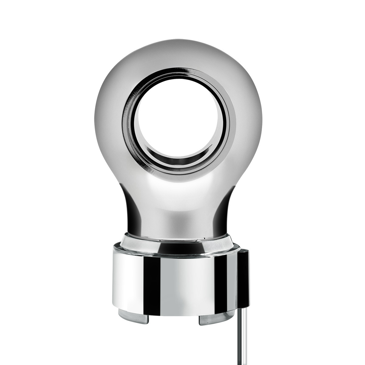 Thread-On Chrome Charlotte Style Gearshift Knob With LED 9/10 Speed Adapter-Amber LED - Thumbnail 4