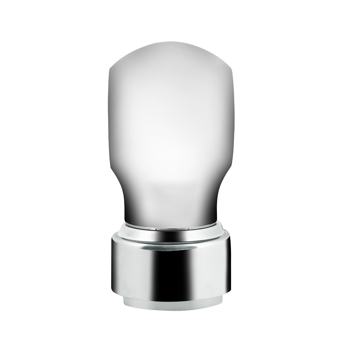 Thread-On Chrome Charlotte Style Gearshift Knob With LED 9/10 Speed Adapter-White LED - Thumbnail 5