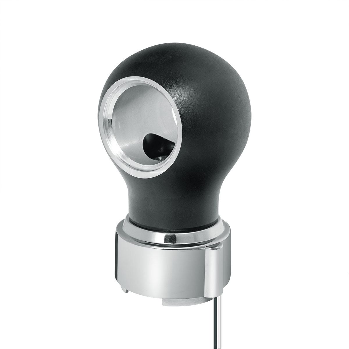 Thread-On Matte Black Charlotte Style Gearshift Knob With LED 9/10 Speed Adapter-Amber LED - Thumbnail 2