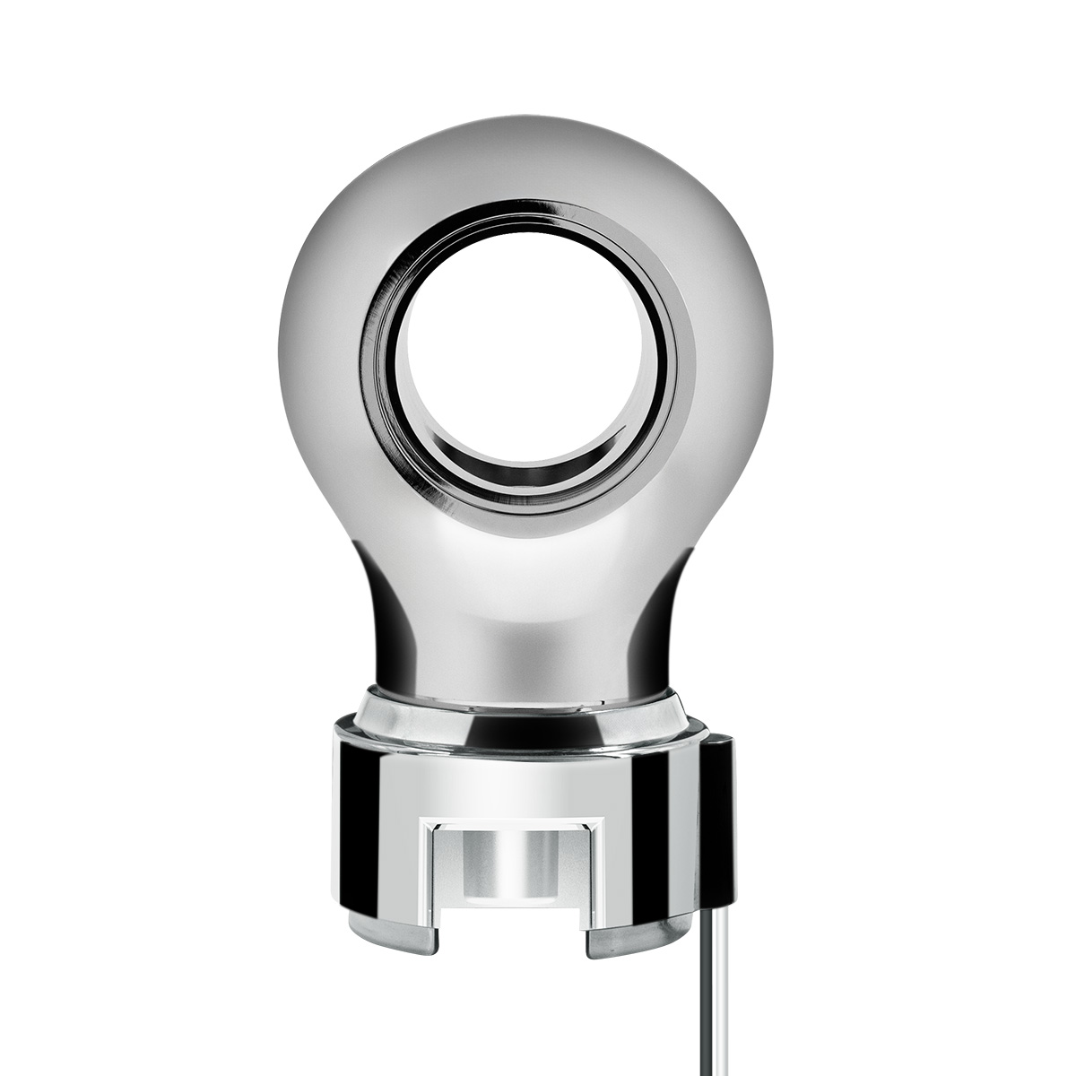 Thread-On Chrome Charlotte Style Gearshift Knob With LED 13/15/18 Speed Adapter-Purple LED - Thumbnail 4