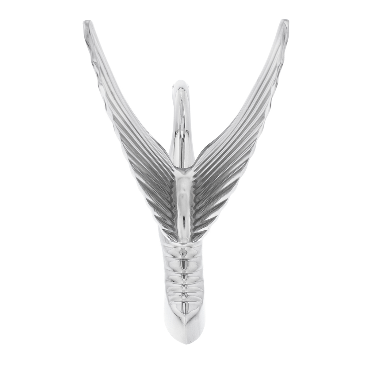 Die-Cast Swan Hood Ornament - Chrome - Thumbnail 4