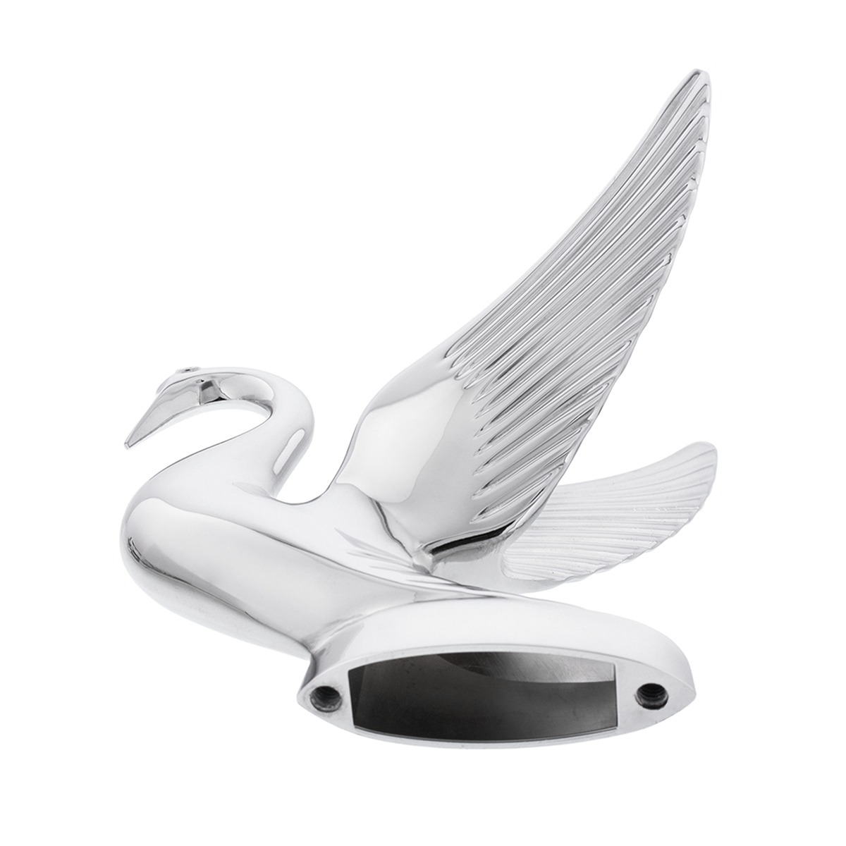 Die-Cast Swan Hood Ornament - Chrome - Thumbnail 5