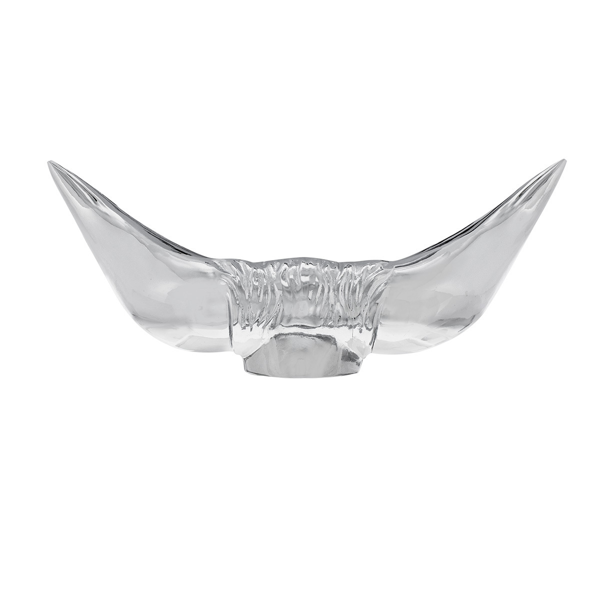 Die-Cast Bull Horn Hood Ornament - Chrome - Thumbnail 5