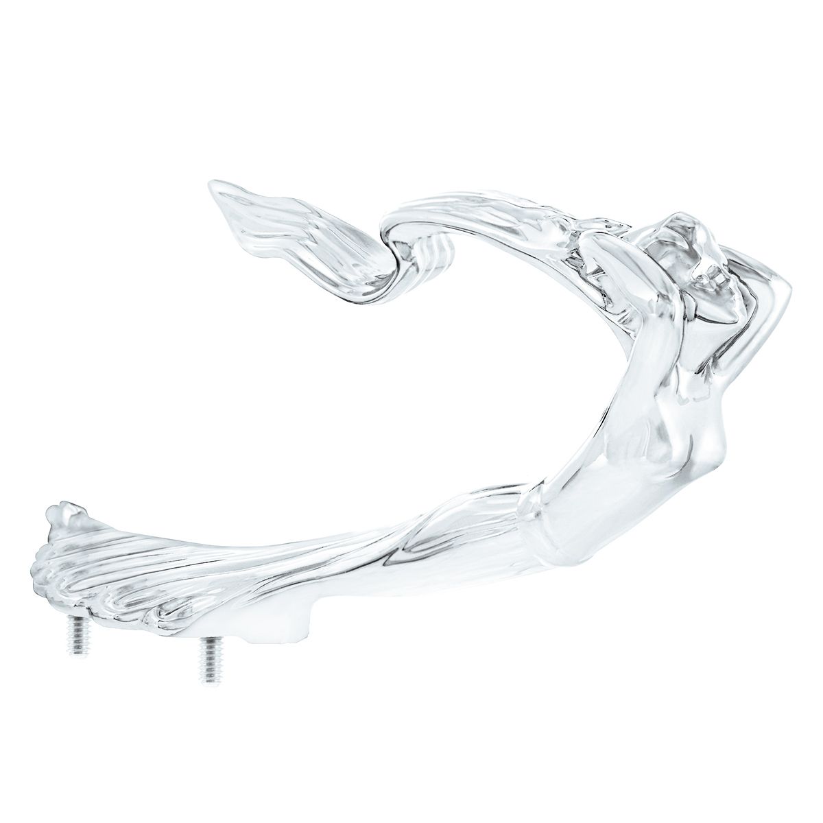 Die-Cast Flying Goddess Hood Ornament - Chrome