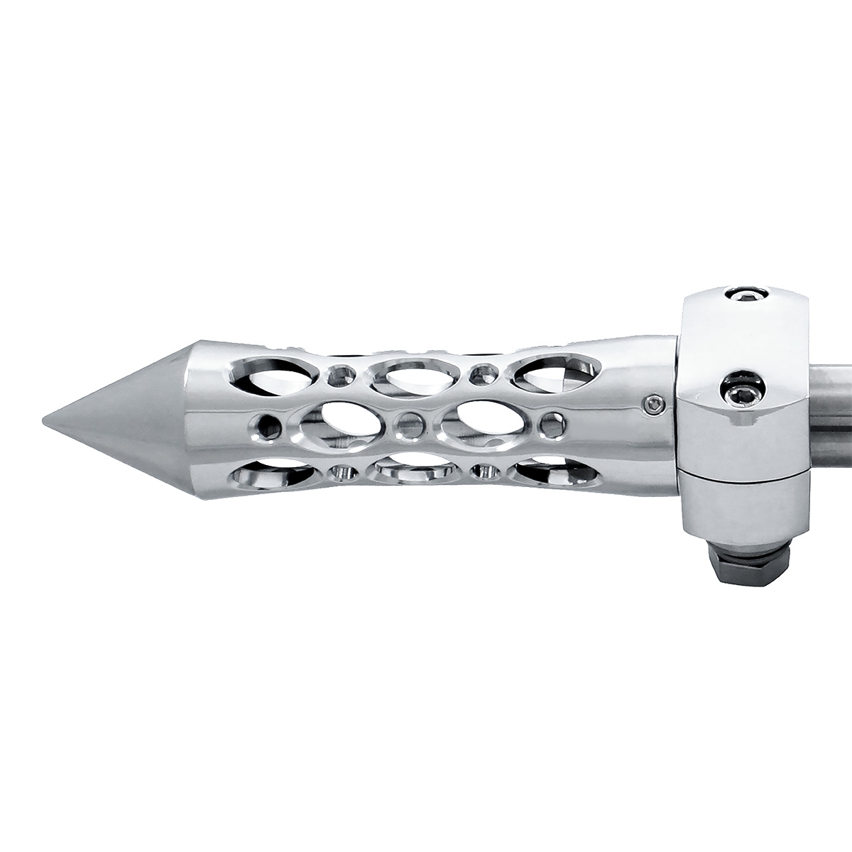 Daytona Spike Hood Ornament - Chrome - Thumbnail 2