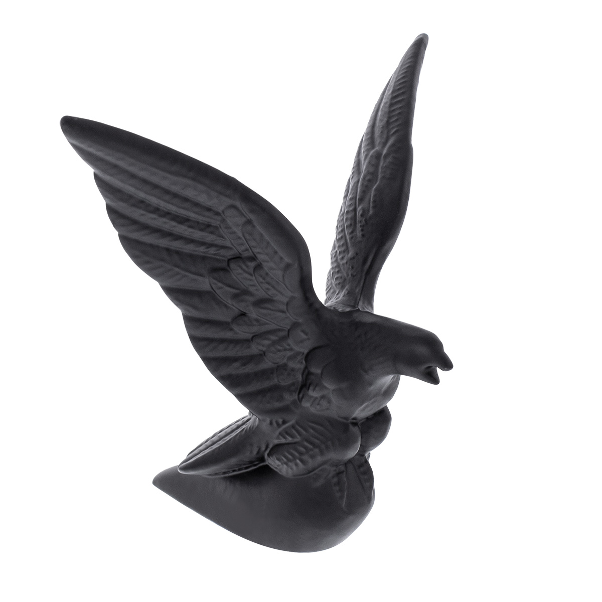 Die-Cast American Eagle Hood Ornament - Matte Black - Thumbnail 3