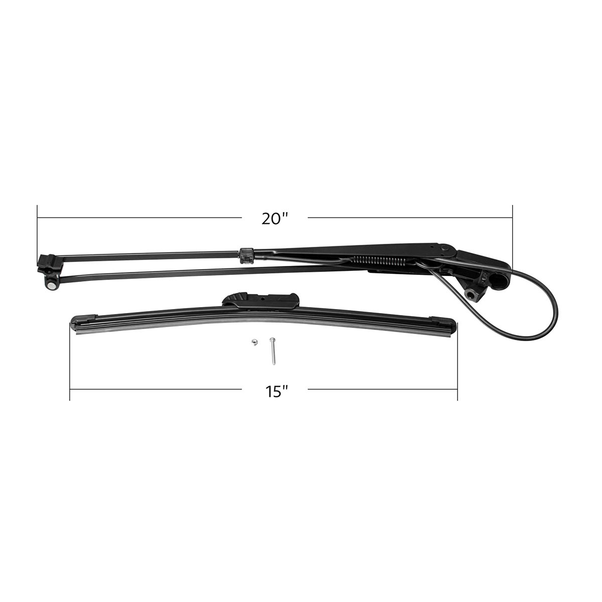 Wiper Arm Assembly With Wiper Blade For 2007-2020 Kenworth W900-Passenger - Thumbnail 10