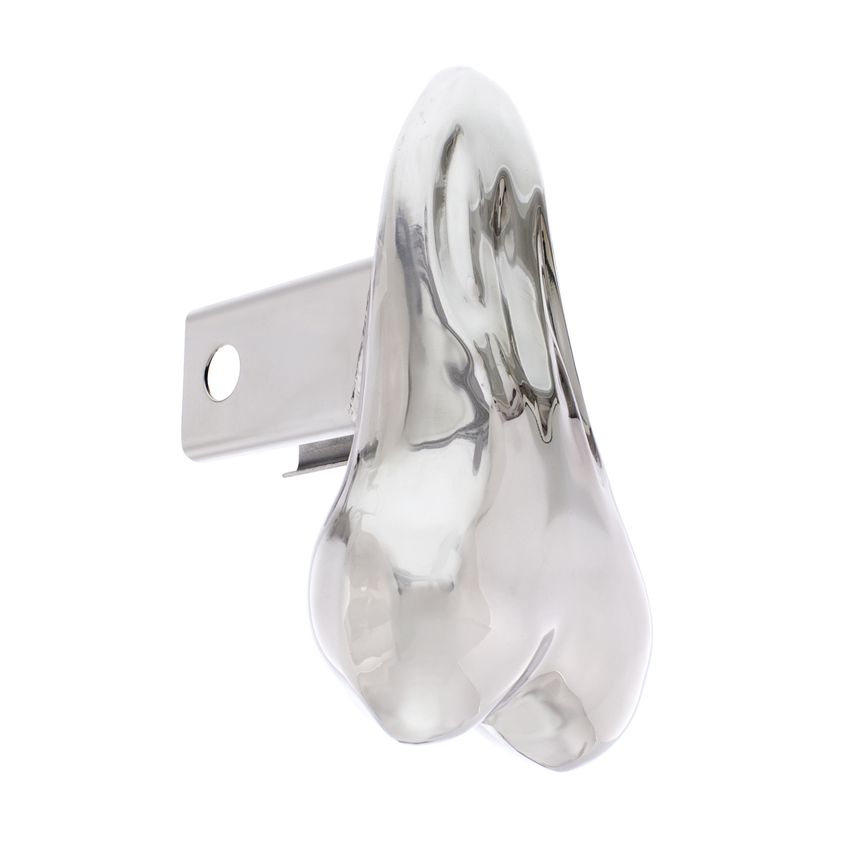 Stainless Low-Hanging Balls Hitch Cover (Bulk) - Thumbnail 2