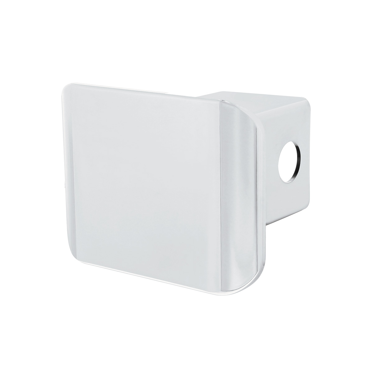 Chrome Plastic Hitch Cover For 2" X 2" Trailer Hitch Receivers - Thumbnail 2