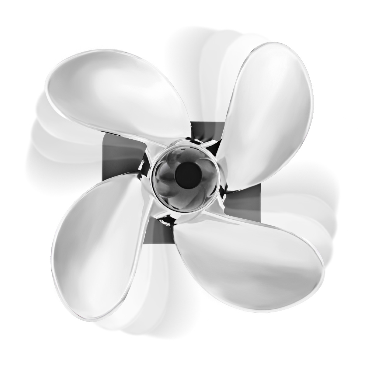 Spinning Propeller Hitch Cover For 2" X 2" Trailer Hitch Receivers - Thumbnail 5