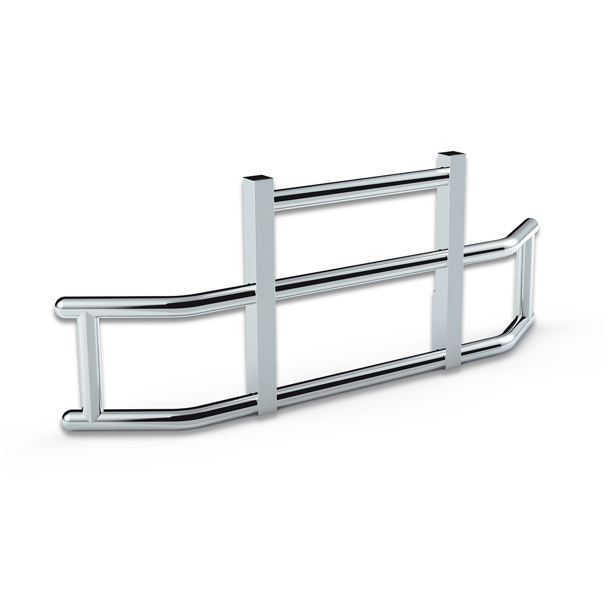 HighwayShield I25 R-304 Stainless Steel Grille Guard & Bracket Kit 2013-2021 Kenworth T680 - Thumbnail 2