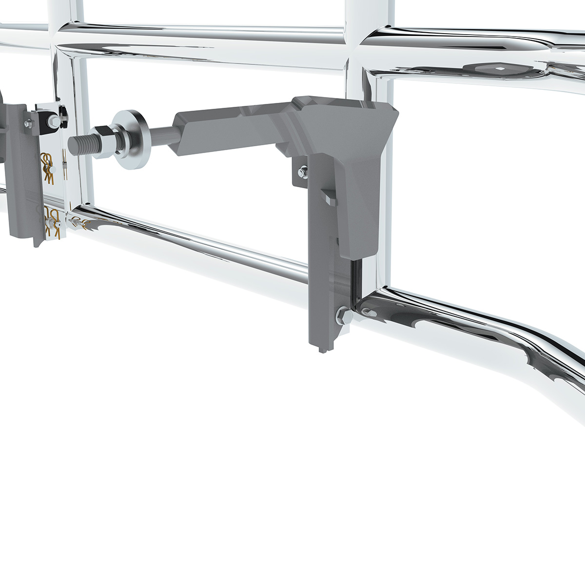 HighwayShield I25 R-304 Stainless Steel Grille Guard & Bracket Kit For 2018-2025 Freightliner Cascadia - Thumbnail 5