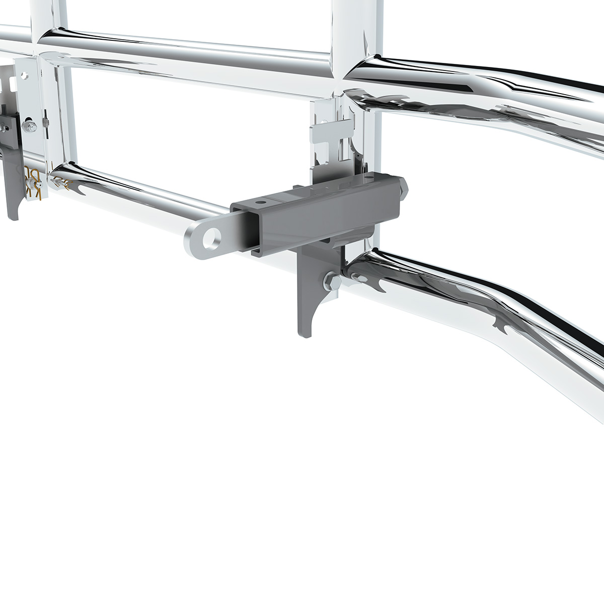 HighwayShield I20-304 Stainless Steel Grille Guard & Bracket Kit For 2022-2025 Peterbilt 579 & Kenworth T680 - Thumbnail 5