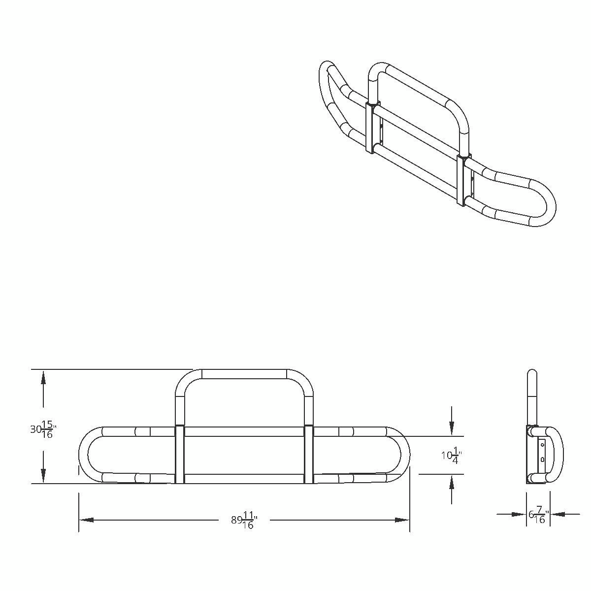 HighwayShield I30-304 Stainless Steel Grille Guard & Bracket Kit For 2022-2025 Peterbilt 579 & Kenworth T680 - Thumbnail 9
