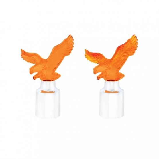Eagle Bumper Guide Top With Chrome Base - Amber (2-Pack) - Thumbnail 2