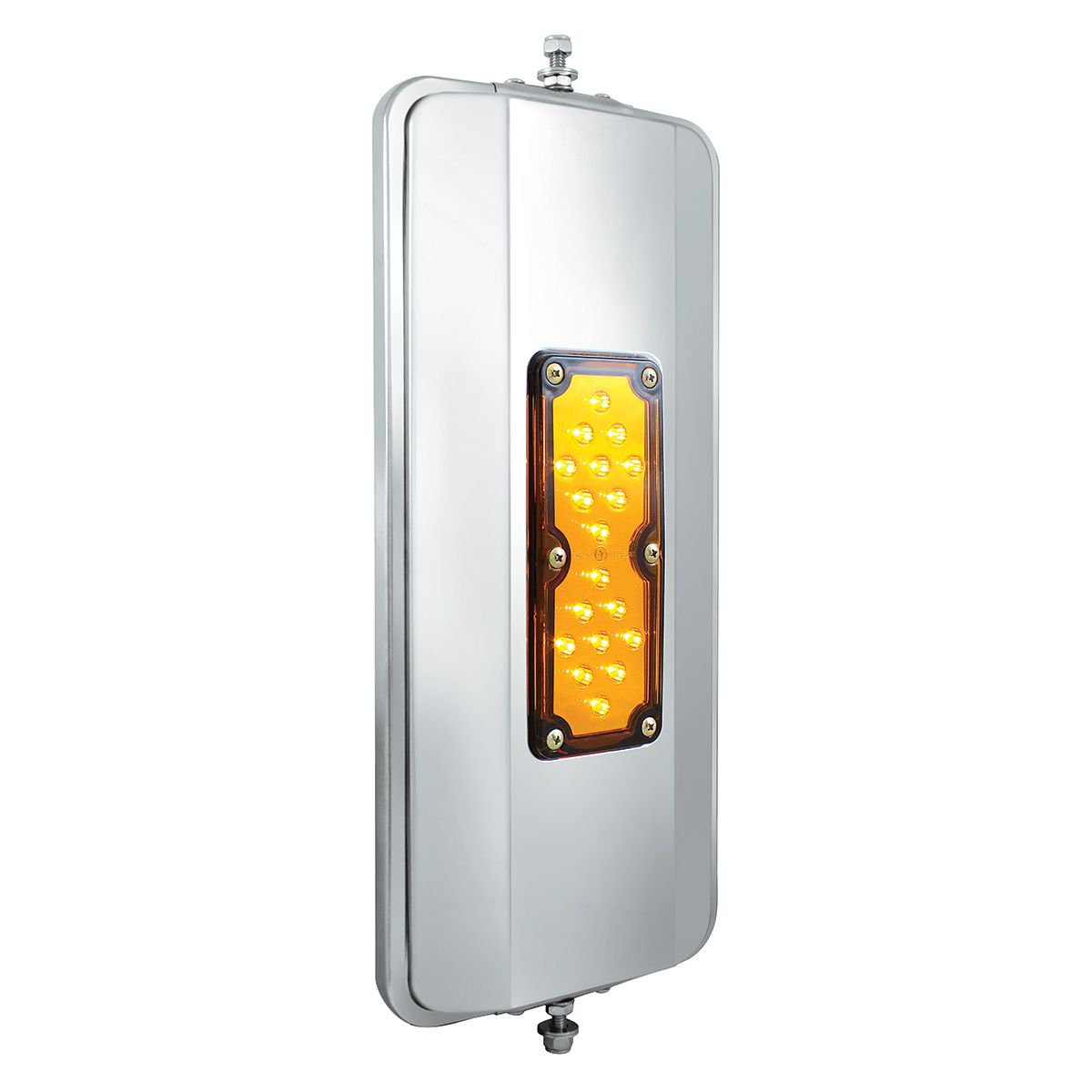 7" X 16" 18 LED 430 Stainless Steel West Coast Mirror - Non-Heated