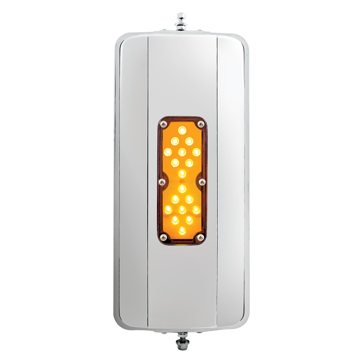 7" X 16" 18 LED 430 Stainless Steel West Coast Mirror - Non-Heated - Thumbnail 3