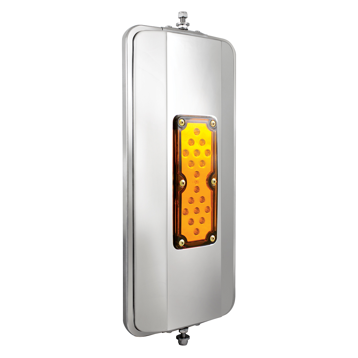 7" X 16" 18 LED 430 Stainless Steel West Coast Mirror - Heated - Thumbnail 2