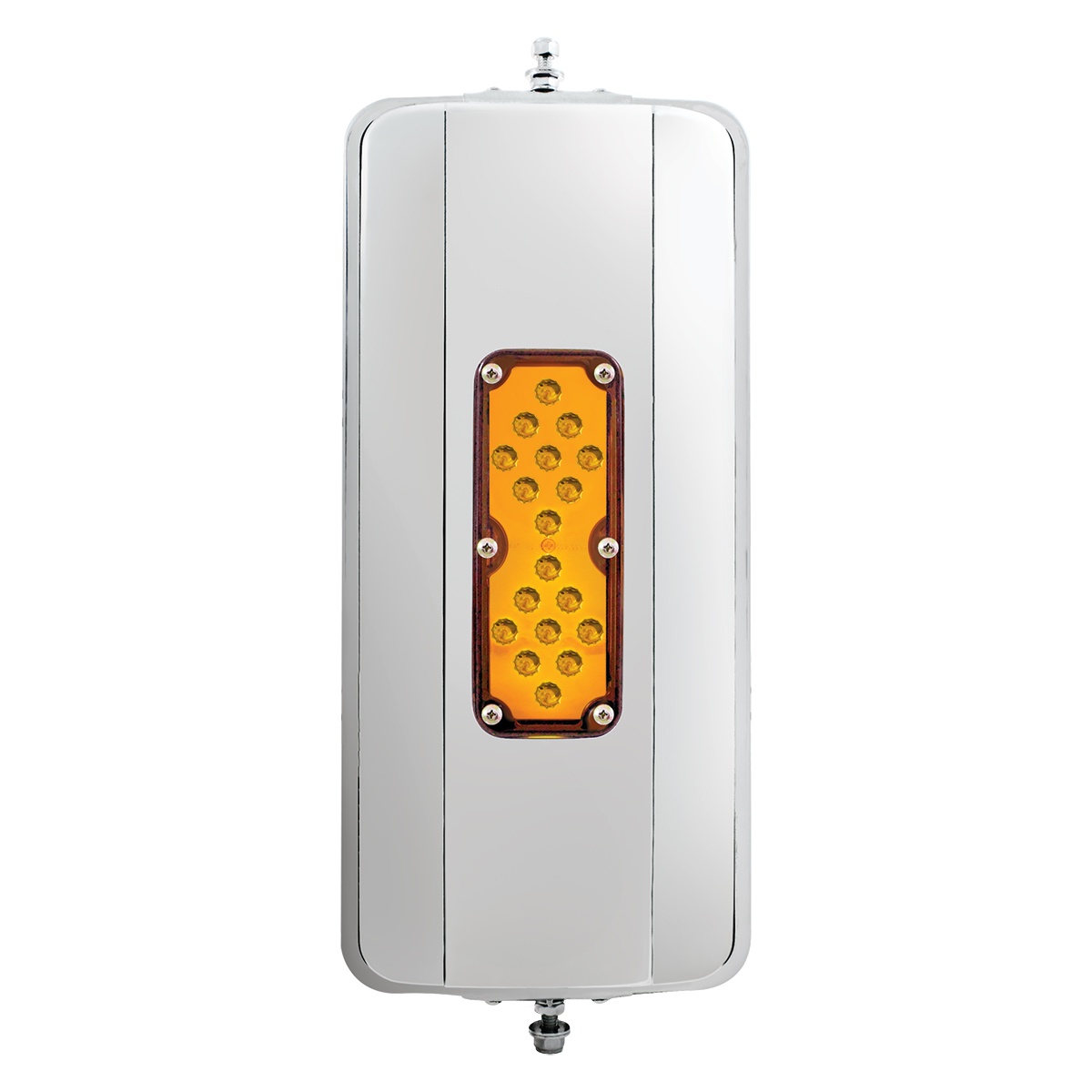 7" X 16" 18 LED 430 Stainless Steel West Coast Mirror - Heated - Thumbnail 4