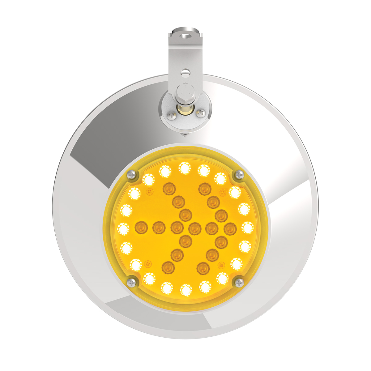 8-1/2" 430 Stainless Steel Convex Mirror With LED - Driver - Thumbnail 3