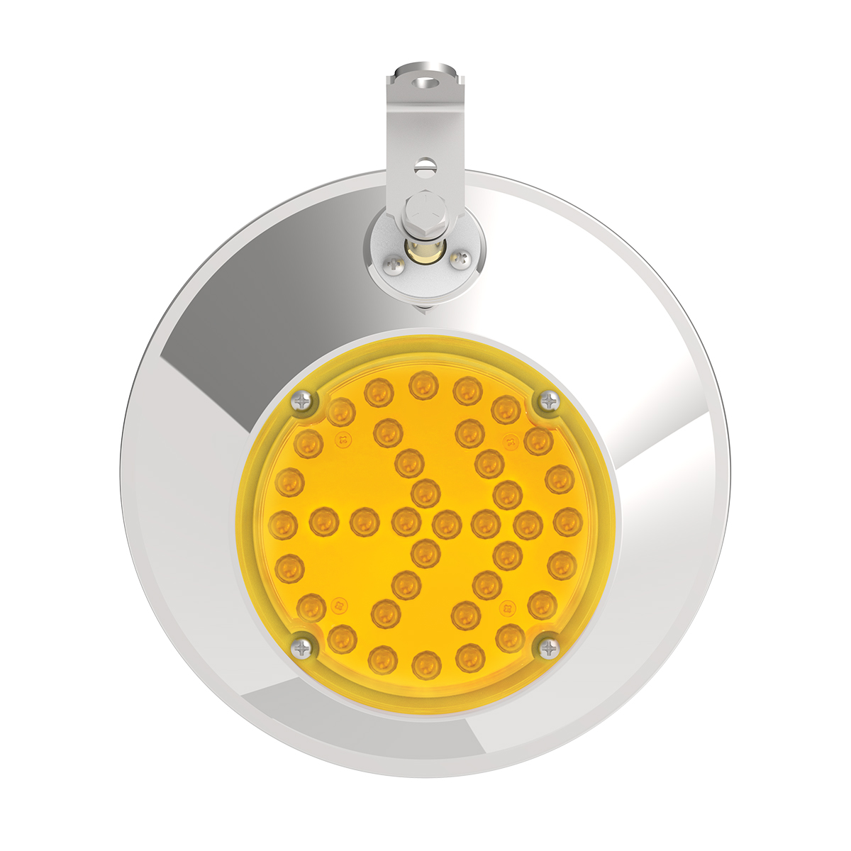 8-1/2" 430 Stainless Steel Convex Mirror With LED - Driver - Thumbnail 4