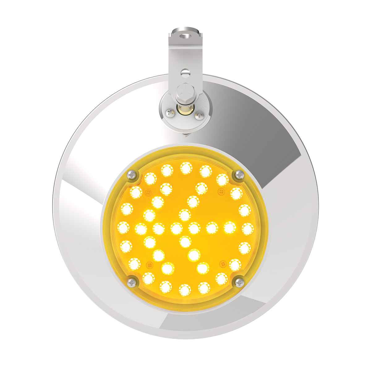 8-1/2" 430 Stainless Steel Convex Mirror With LED - Passenger - Thumbnail 14