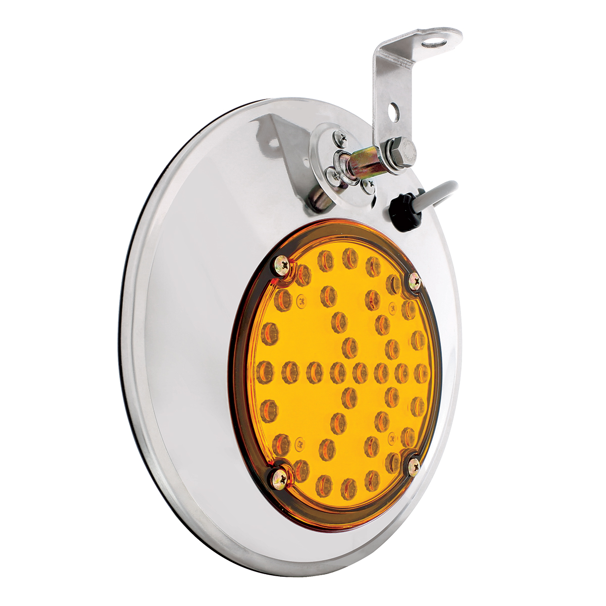 8-1/2" 430 Stainless Steel Convex Heated Mirror With LED - Driver - Thumbnail 5