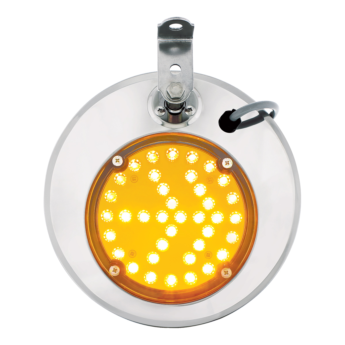 8-1/2" 430 Stainless Steel Convex Heated Mirror With LED - Driver - Thumbnail 10