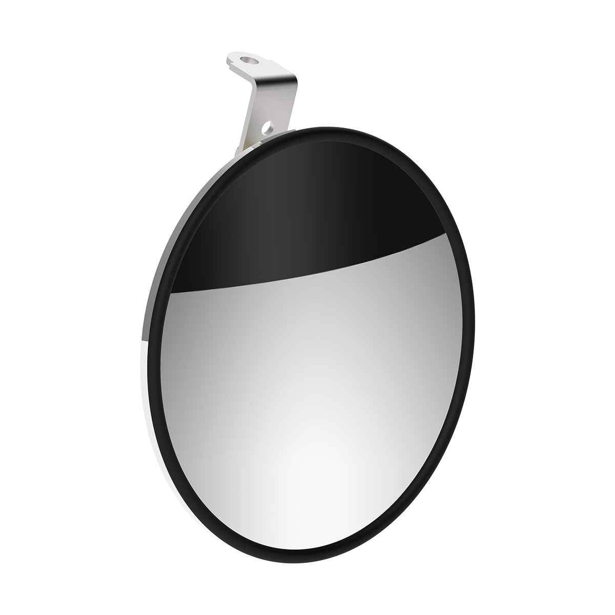8-1/2" 430 Stainless Steel Convex Heated Mirror With LED - Passenger - Thumbnail 6