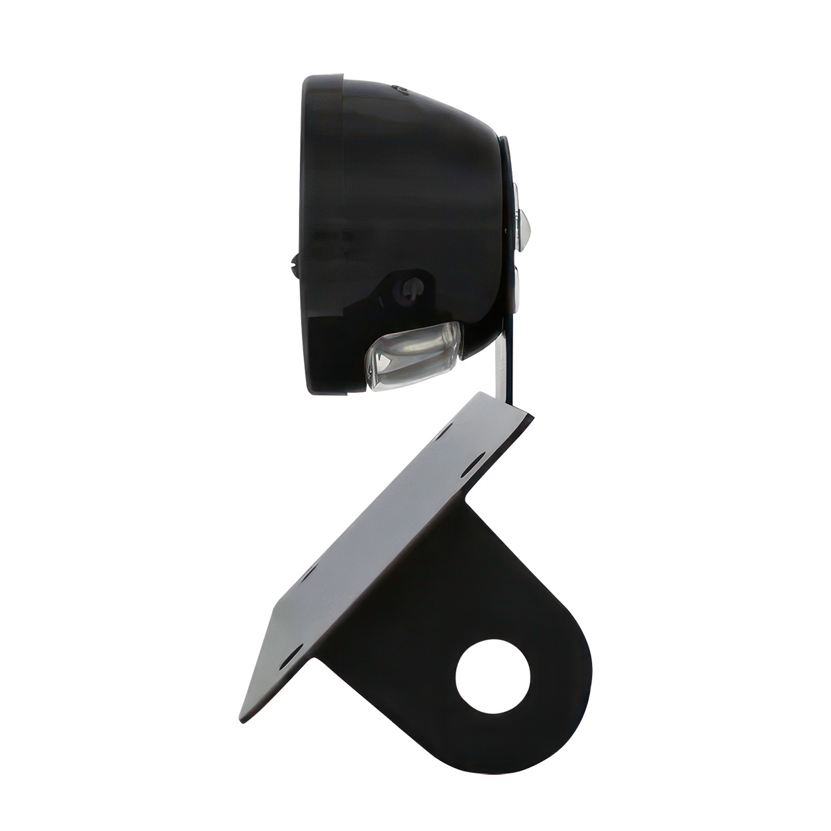 Black 1928 DUO Lamp & Blue Dot Style Tail Light Assembly With Horizontal Mounting Bracket For Motorcycle - Thumbnail 5