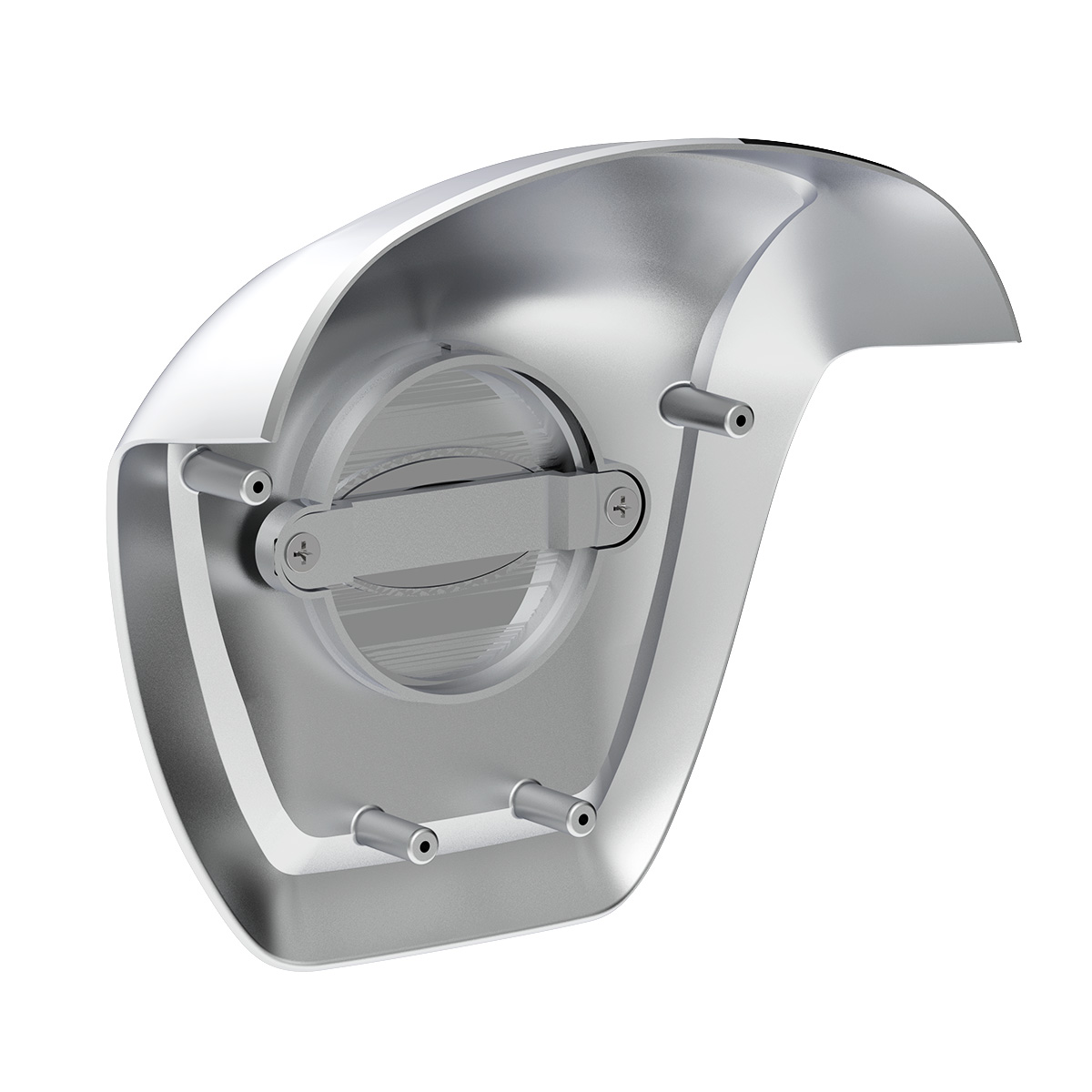 Chrome Steering Wheel Horn Pad For 2012-2021 Peterbilt 579 - Thumbnail 4