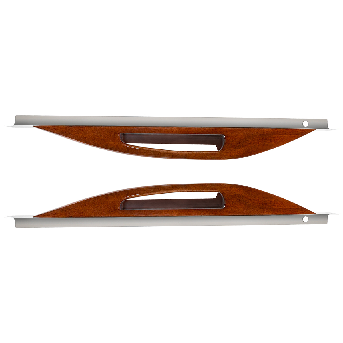 Wood Armrest With SS Window Sill Mounting Plate For 2003-2005 Peterbilt - Thumbnail 9