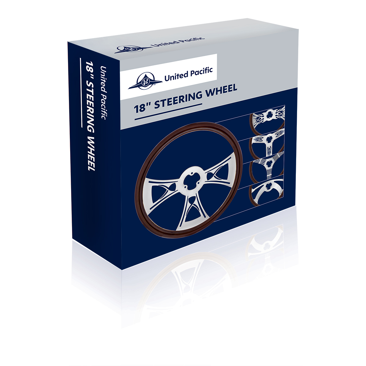 18" Wood Steering Wheel - Inferno - Thumbnail 2