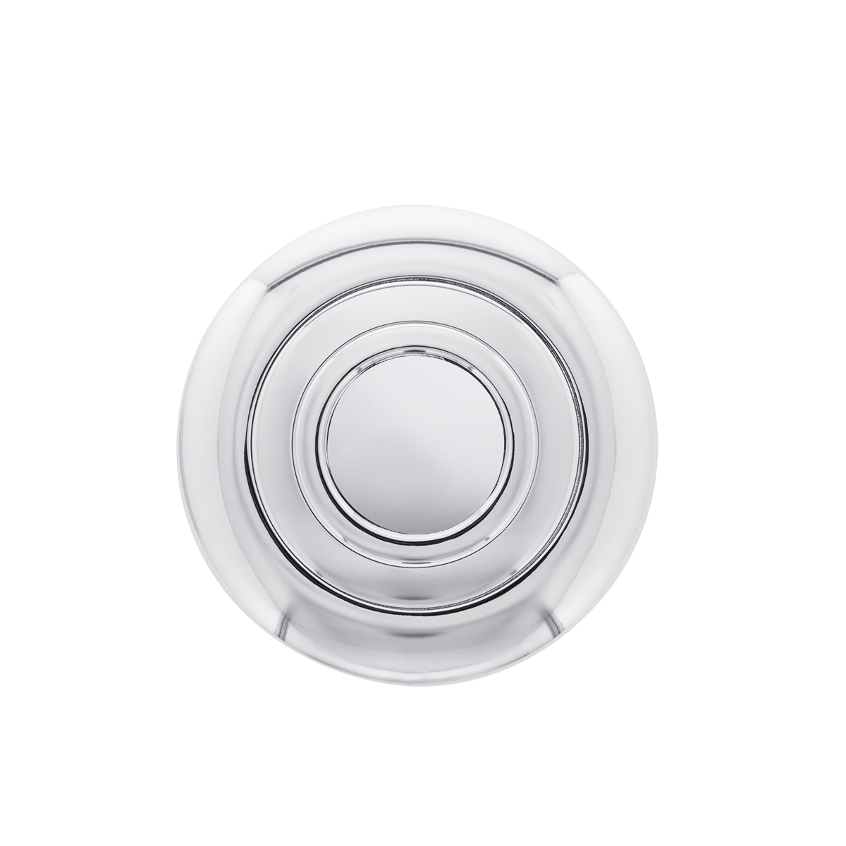 Chrome Aluminum Steering Wheel Horn Button With UP Logo - Thumbnail 3