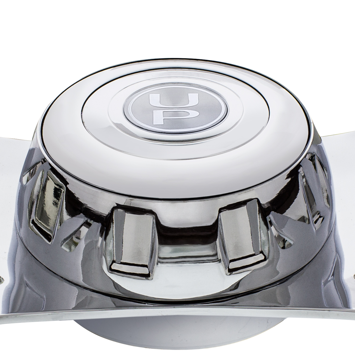 18" Chrome GT Steering Wheel With Hub & Horn Button Kit For Peterbilt (1998-2005) & Kenworth (2001-2002) - Thumbnail 2