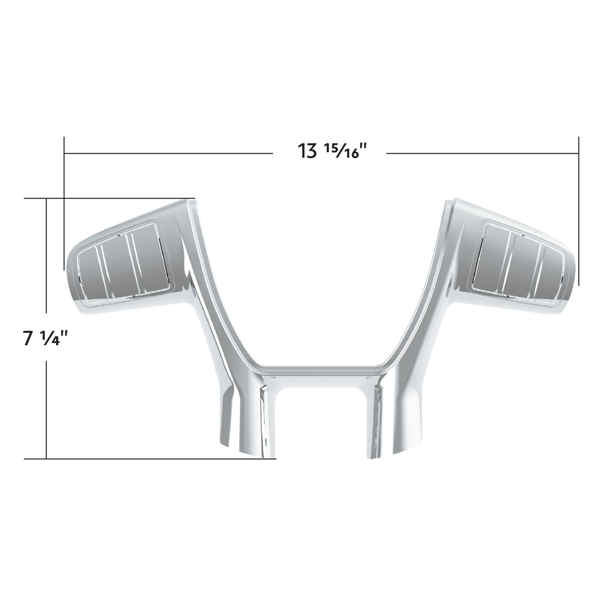 Plastic Trim For United Pacific YourGrip Peterbilt 579/Kenworth T680 Steering Wheel - Chrome - Thumbnail 10