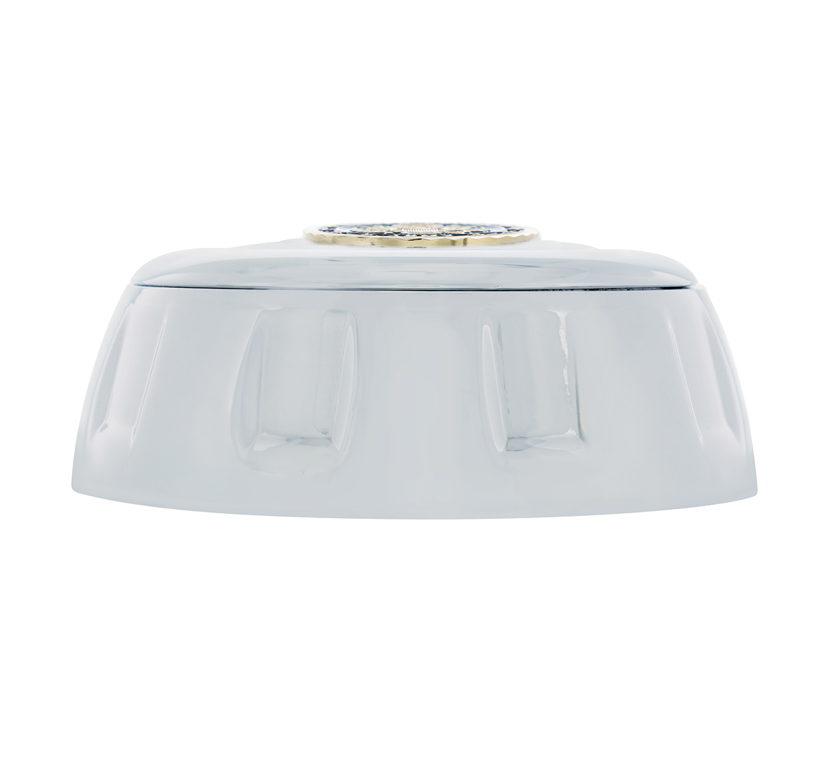 Chrome Aluminum Steering Wheel Horn Button With Metal Medallion, US Army