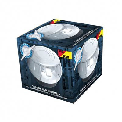 Chrome Steering Wheel Hub & Horn Button Kit For Peterbilt (1998-2005), & Kenworth (2001-2002) - Thumbnail 8