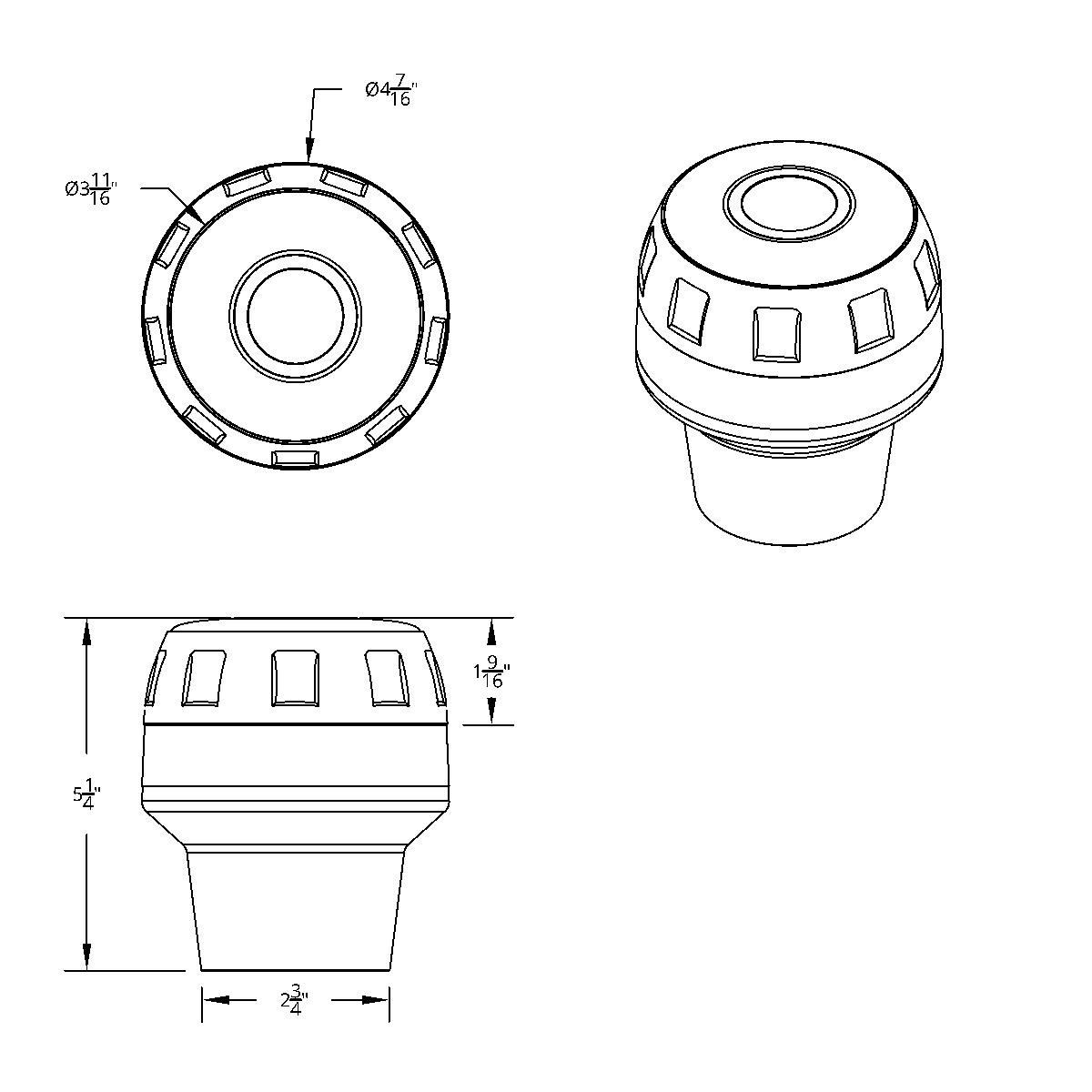 Chrome Steering Wheel Hub & Horn Button Kit For 1989-2006 Freightliner - Thumbnail 6