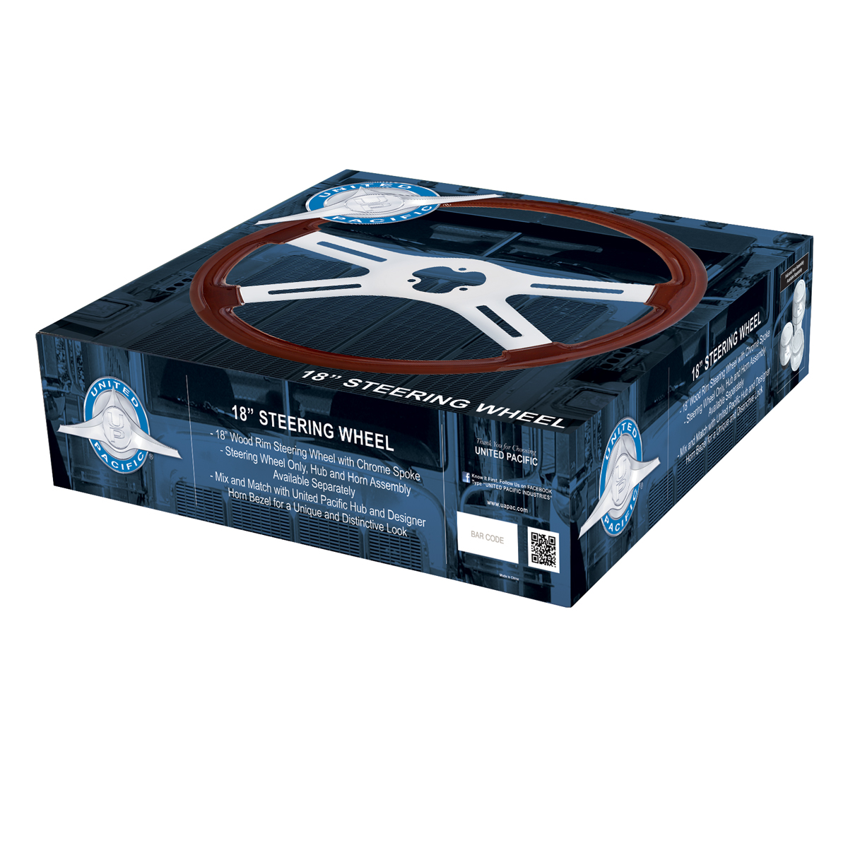 18" Chrome GT Steering Wheel