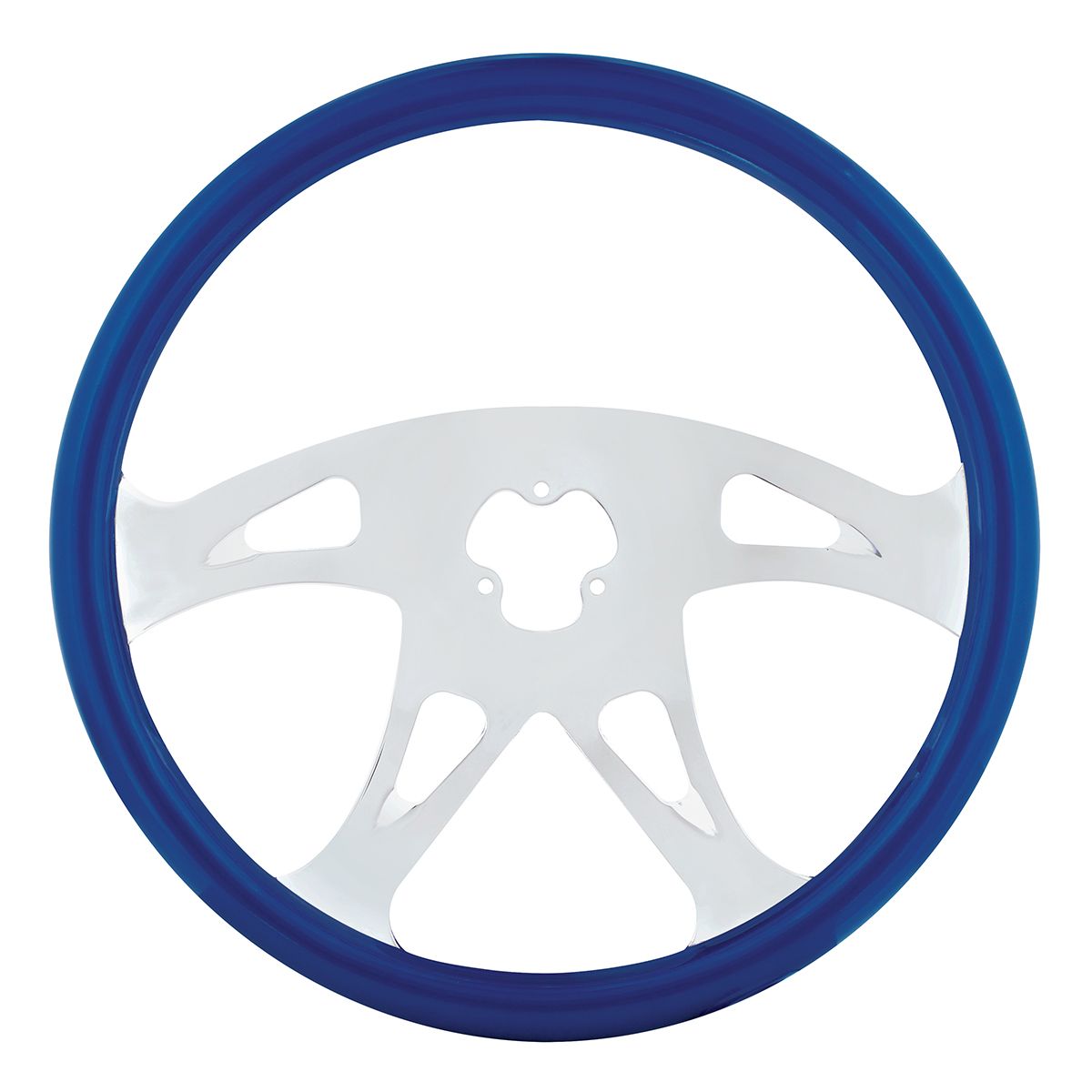 18" Color Boss Steering Wheel - Electric Blue