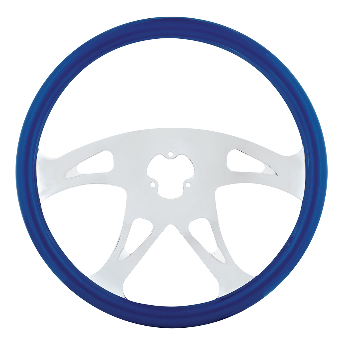 18" Color Boss Steering Wheel - Electric Blue - Thumbnail 2