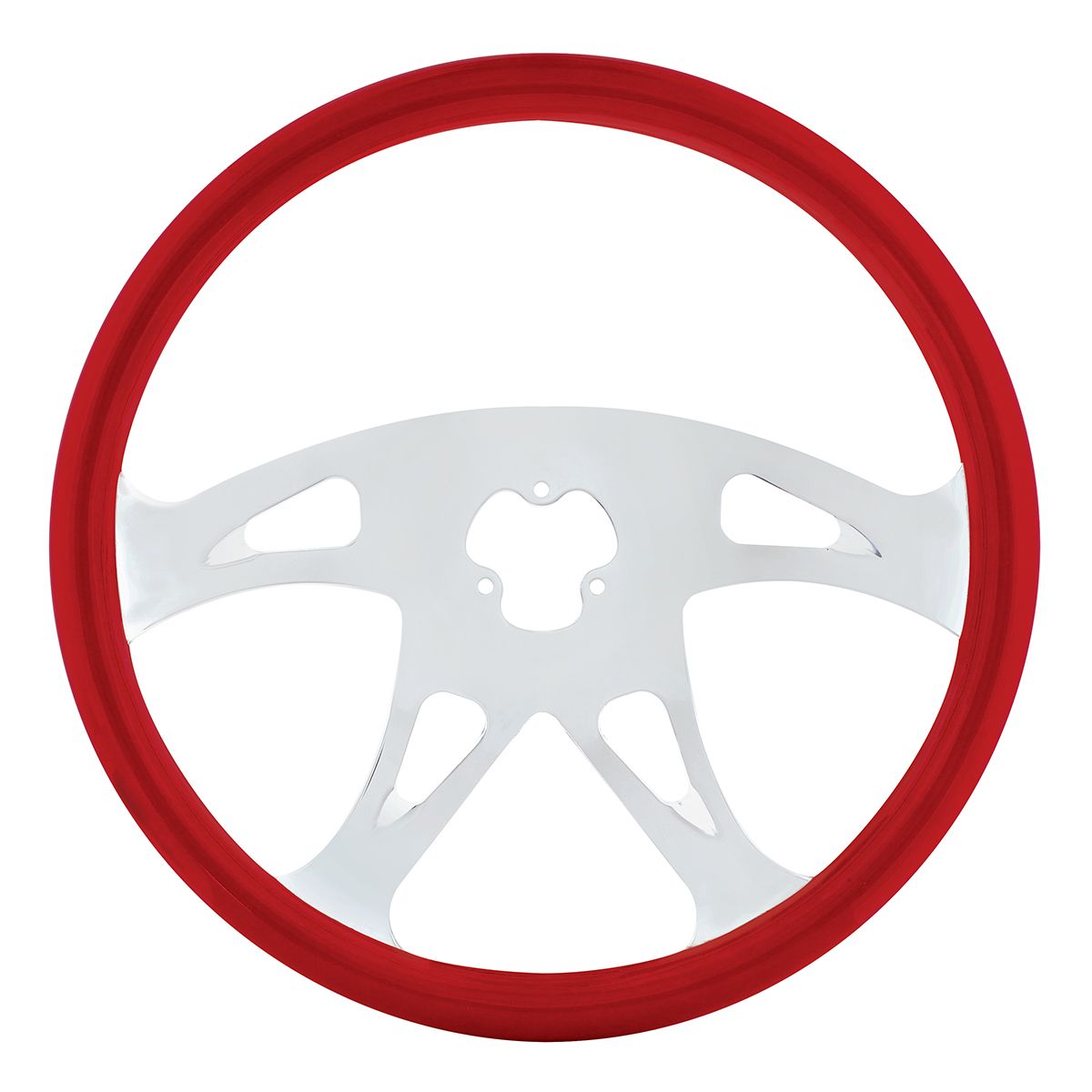 18" Color Boss Steering Wheel - Indigo Red