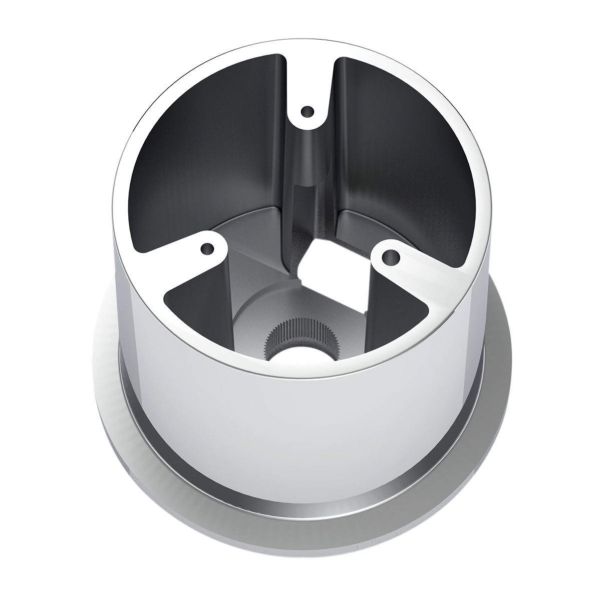 Chrome Steering Wheel Hub For 2007+ Freightliners - Thumbnail 2