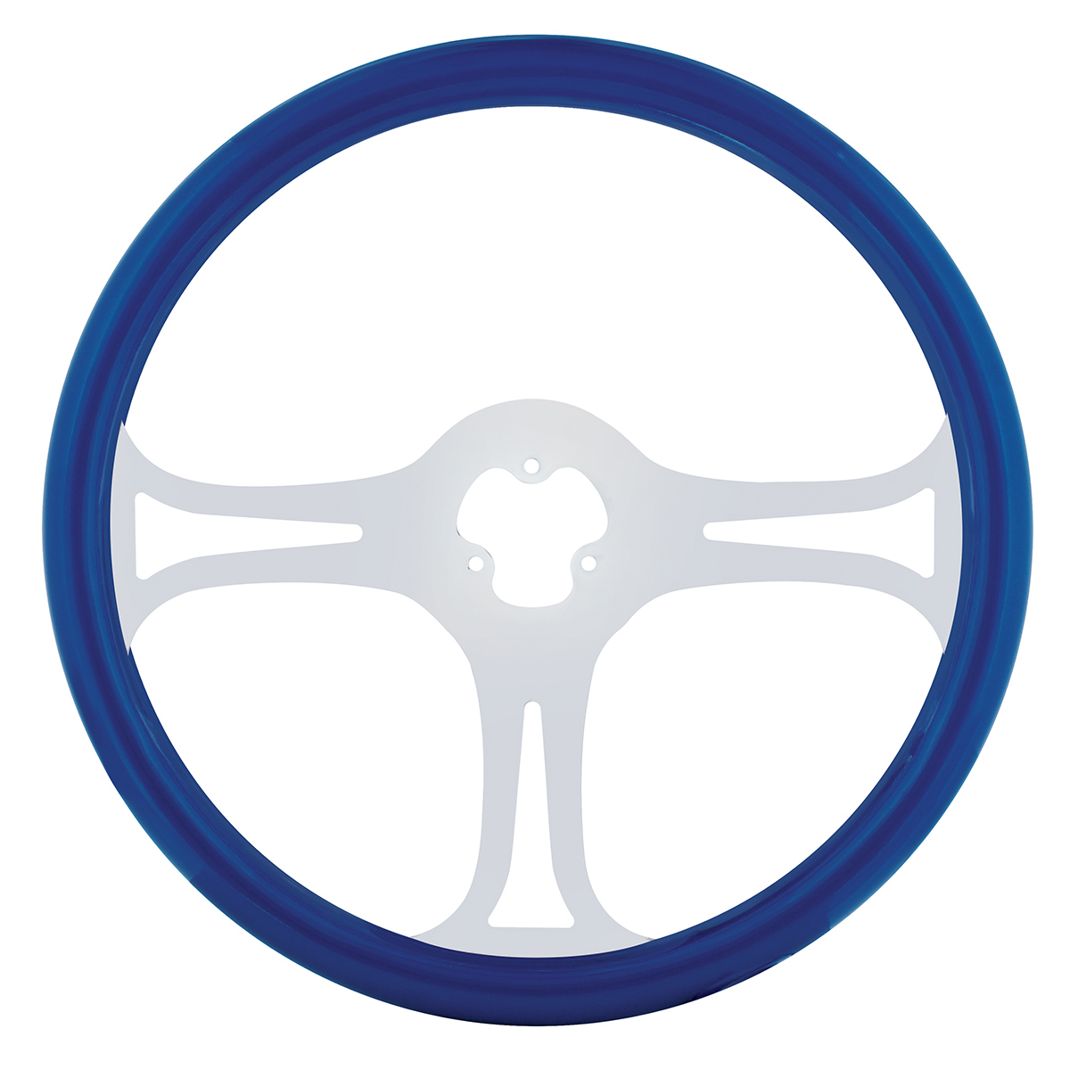 18" Color Blade Steering Wheel - Electric Blue - Thumbnail 2