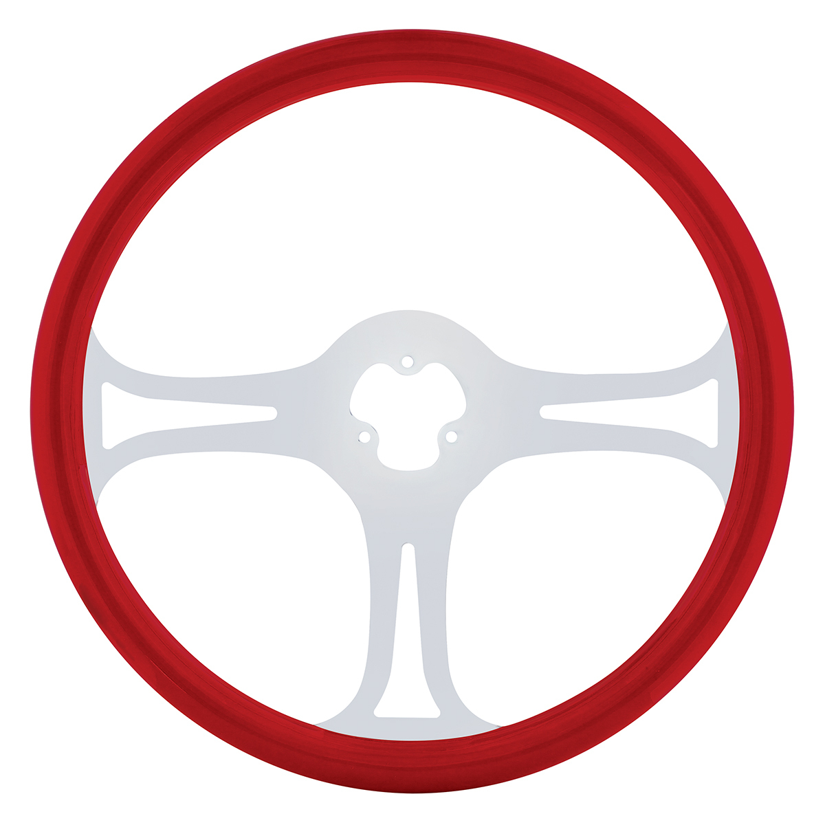 18" Color Blade Steering Wheel - Indigo Red - Thumbnail 2