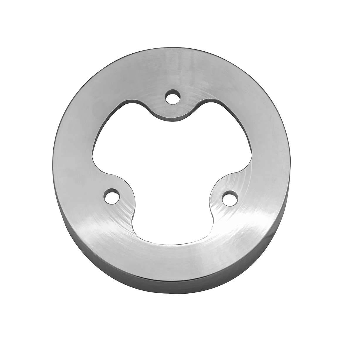 Chrome Aluminum 3-Bolt Hub Adapter for 9-Screw Steering Wheel - Thumbnail 4