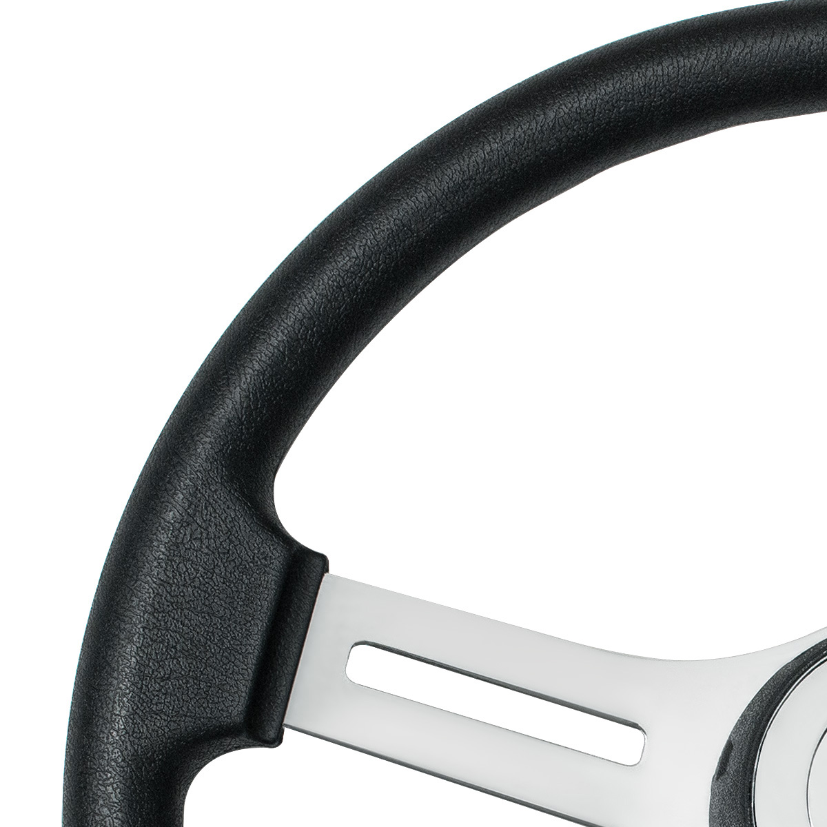 18" Polyurethane Rim 4 Spoke Steering Wheel With Horn Bezel - Thumbnail 3