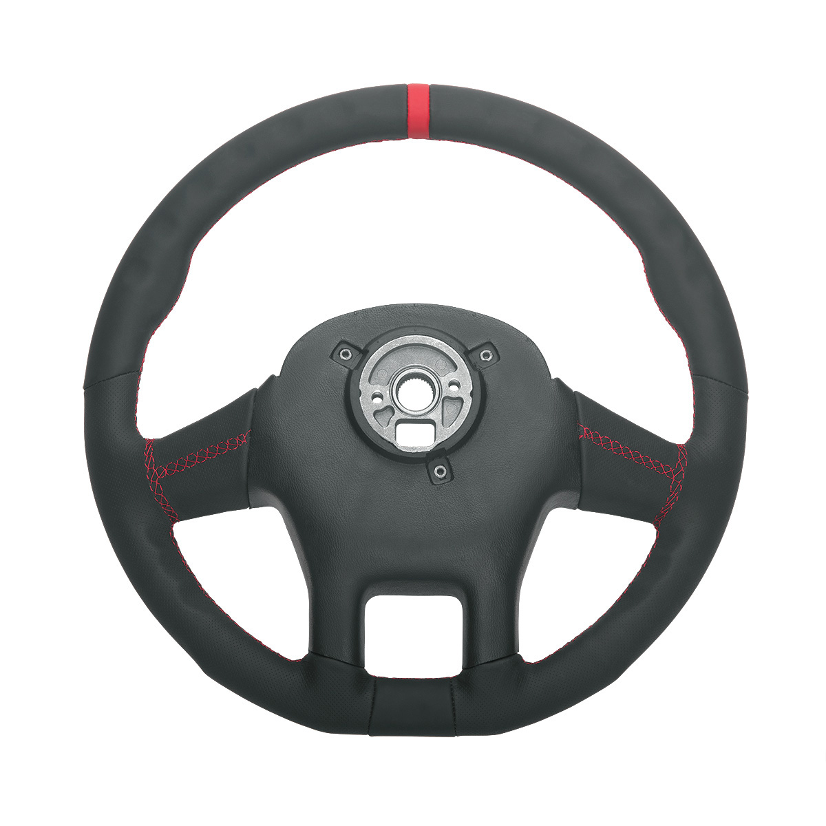 18" YourGrip GT PRO Leather Steering Wheel For 2012-2021 Peterbilt 579 & 2013-2021 Kenworth T680-Black - Thumbnail 3