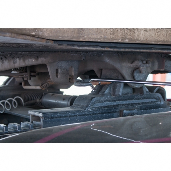 Chrome 31" Long Fifth Wheel Pin Puller, J-Hook (Each) - Thumbnail 5